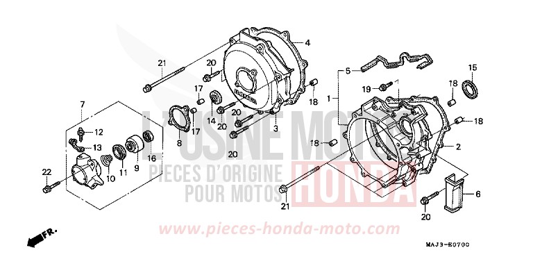 KUPPLUNGSDECKEL von Pan-European ABS CANDY TROPICAL NIGHT PURPLE-U (RP103D) von 1995